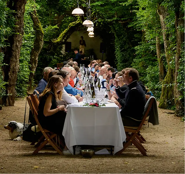 Beaujolais Paring Meal Table